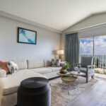 1 King Bed 1 Bedroom Suite Oceanfront (865) - Living room 1